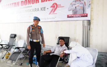 Jelang HUT Bhayangkara ke-79, Polres Pidie Gelar Donor Darah