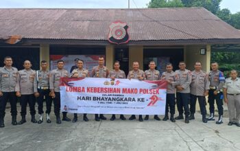 Sambut HUT ke-79 Bhayangkara, Polres Pidie Gelar Lomba Kebersihan Mako Polsek Jajaran.