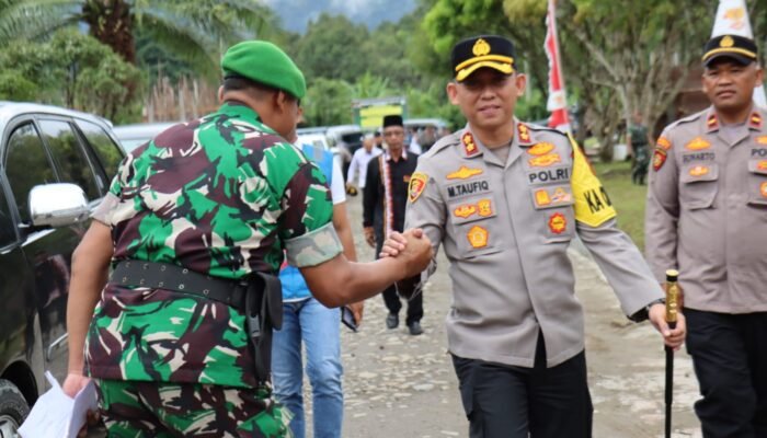 Kapolres Aceh Tengah Hadiri Upacara Penyambutan Personel Brigif 90 dan Yonif TP 854