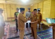 Babinsa Hadiri Pelantikan Bedel di Desa Lumut, Dukung Kelancaran Pemerintahan di Tingkat Gampong