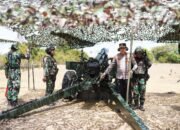 Kapolres Pidie Ikut Ambil Bagian dalam Latihan Tembak Meriam Bersama Yon Armed 17/ RC