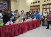 Langkah Tegas Polres Langsa: Sabu Diblander, Ganja Dibakar