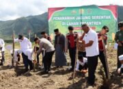 Penanaman Jagung Serentak, Kapolres Aceh Tengah Hadiri Kegiatan di Pondok Pesantren Al’Hasaniah Al’Aziziyah