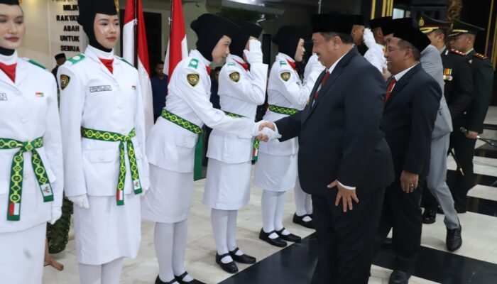 Calon Paskibraka Jombang Dikukuhkan, Siap Kibarkan Merah Putih di HUT ke-80 RI