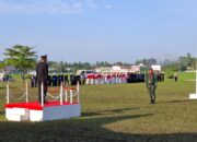 Kapolsek Pantee Bidari Pimpin Upacara Penurunan Bendera HUT ke-80 RI