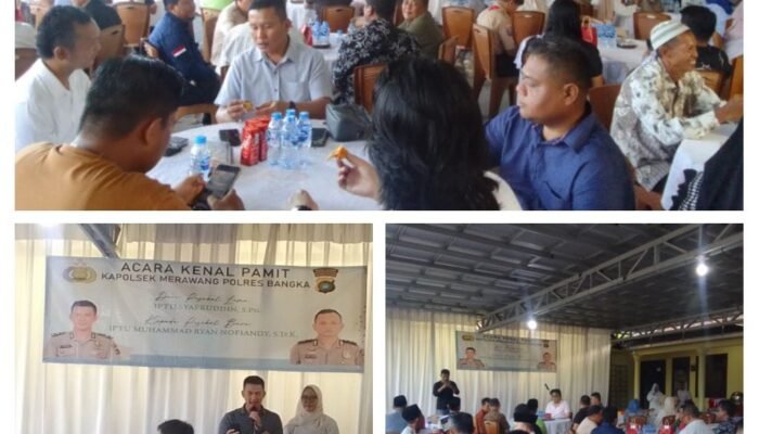 Acara Kenal Pamit Penuh Keakraban, Polsek Merawang Sambut Kapolsek Baru