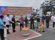 Kejari Binjai Musnahkan Barang Bukti 67 Perkara Pidana, Termasuk Ratusan Butir Ekstasi