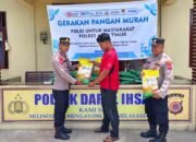 Polsek Jajaran Polres Aceh Timur Gelar Gerakan Pangan Murah, Salurkan 60 Ton Beras SPHP kepada Warga
