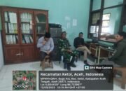 Babinsa Koramil 09/Ketol Jalin Komsos dengan Dewan Guru SDN 32 Ketol