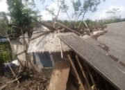 Rumah Kayu Milik Warga Desa Argoterto Ambruk Diterjang Hujan Deras
