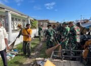 Bakti Teritorial Prima Sambut HUT ke-80 TNI, Kodim 0102/Pidie Bersihkan Pasar Rakyat