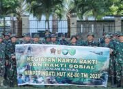 HUT ke-80 TNI, Kodim 0103/Aceh Utara Gelar Karya Bakti dan Baksos di Islamic Centre dan Pasar Pusong