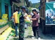 Babinsa Koramil 05/Linge Dukung Pasar Murah, Jaga Stabilitas Harga Pangan di Kecamatan Linge