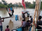 Kapolsek Peureulak Pimpin Pencarian Remaja Tenggelam di Sungai Peureulak