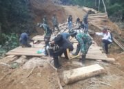 Akses Dua Dusun Kini Terbuka, Pembangunan Jembatan TMMD Capai 40 Persen