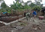 Satgas TMMD Ke-126 Kodim 0106/Aceh Tengah Bangun Pondasi RTLH Milik Warga di Desa Roteh