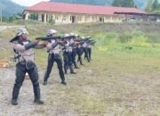 Sat Samapta Polres Aceh Tengah Asah Keterampilan Lewat Latihan Menembak Flash Ball