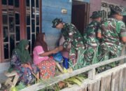 Satgas TMMD ke-126 Linge Jalin Keakraban Lewat Anjangsana Bersama Warga Desa Kute Keramil