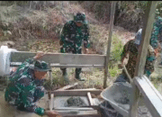 TMMD ke-126 Kodim 0106/Aceh Tengah Laksanakan Program TNI Manunggal Air Bersih di Desa Atu Lintang