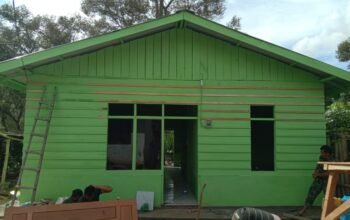 Pembangunan Rumah RTLH Milik Kasnawati Hampir Rampung, TMMD ke-126 Kodim 0106/Aceh Tengah Capai 90 Persen