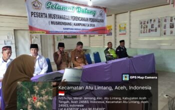 Babinsa Koramil 07/Atu Lintang Hadiri Musrenbang Desa Merah Jernang TA 2026