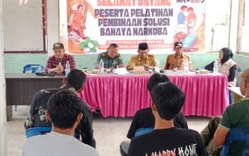 Danramil 09/Ketol Jadi Narasumber Sosialisasi Bahaya Narkoba di Desa Pondok Balik