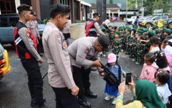 Polisi Sahabat Anak, Polres Aceh Tengah Terima Kunjungan TK Kartika XIV-6 dan TK Budi Dharma di Mapolres