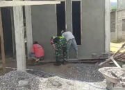 Babinsa Koramil 06/Jagong Gelar Karya Bakti Bangun Fasilitas Desa Bersama Warga Gegarang