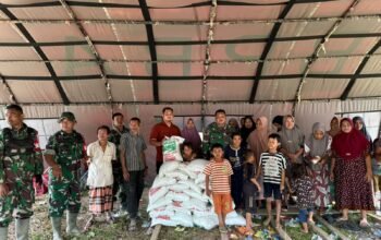 Aryo Fazli, Salurkan Bantuan 3,5 Ton Beras kepada Warga di Kecamatan Darul Hasanah