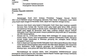 Ekonomi Aceh Utara Terpuruk: Banjir Rusak Lahan Pertanian Dan Jalan Pedalaman
