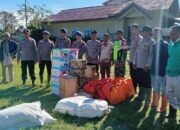 Helikopter BNPB Terobos Medan Sulit, TNI–Polri Salurkan Bantuan Logistik ke Warga Desa Serempah