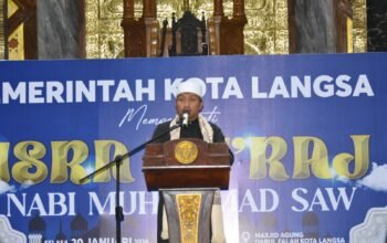 Pemko Langsa Gelar Tausiah Akbar Peringatan Isra’ Mi’raj 1447 H, Wawali Ajak Perkuat Iman dan Kepedulian Sosial