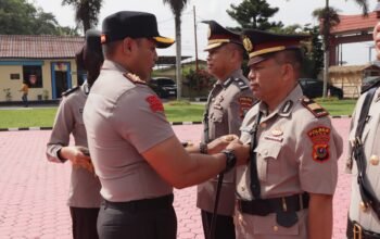 Kapolres Toba Pimpin Sertijab Kabag Ops, Kasat Lantas dan 2 Kapolsek