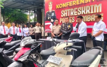 Polres Jombang Ungkap 17 Tersangka Curanmor, Amankan Puluhan Barang Bukti