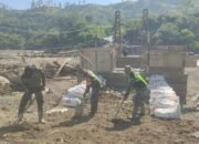 Pembangunan Jembatan Gantung di Desa Burlah Aceh Tengah Capai 46,5 Persen