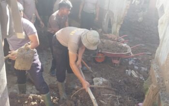 Polres Aceh Tengah dan Brimob Lanjutkan Gotong Royong Pulihkan Fasilitas Umum, Polindes, dan Sarana Air Bersih