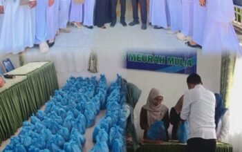 Jelang Ramadan, Puskesmas Meurah Mulia Bagikan Paket Sembako dan Lepas 10 Pegawai dengan Haru