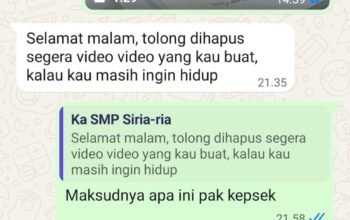 Diduga Ancam Jurnalis Lewat WhatsApp, Oknum Kepsek di Silaen Disorot