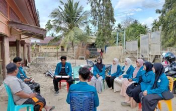 Mahasiswa KPM UIN Sultanah Nahrasiyah Selaraskan Program dengan Kebutuhan Warga Pante Gaki Bale yang Masih Berduka Pascabanjir