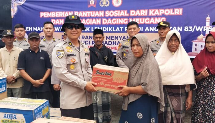 Kapolri dan Taruna STIK-PTIK Angkatan 83 Salurkan Bansos dan Daging Meugang untuk Korban Banjir Bener Meriah