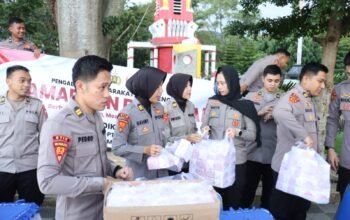 Polres Aceh Tengah dan Mahasiswa STIK Angkatan 83 Berbagi Takjil, Tebar Berkah Ramadhan