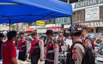 Patroli Gabungan Polres Aceh Tengah dan Brimob Ciptakan Rasa Aman di Pusat Keramaian Ramadhan