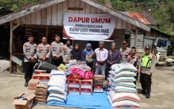 Mahasiswa STIK-PTIK Angkatan 83 Turun ke Bener Meriah, Salurkan Bansos dan Trauma Healing untuk Korban Bencana