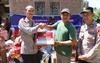 Mahasiswa STIK-PTIK Angkatan 83 dan Polres Bener Meriah Salurkan Bansos Kapolri untuk Korban Bencana
