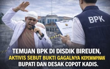 Aktivis Soroti Temuan BPK di Disdikbud Bireuen, Desak Bupati Evaluasi Kepala Dinas