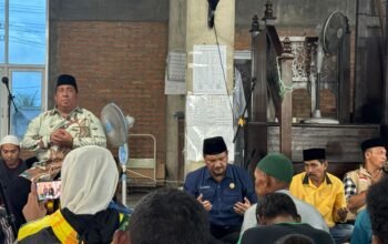 Bupati Armia Fahmi Hadiri Bakti Sosial DMDI dan Artha Graha Peduli di Huntara Simpang IV