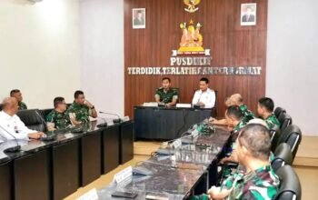 Bupati Humbahas Melakukan Pertemuan Dengan Danpussenif, Bahas Berbagai PSN