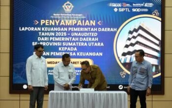 Wujudkan Tata Kelola Keuangan Akuntabel, Pemkab Tapanuli Utara Serahkan LKPD Unaudited TA 2025 Tepat Waktu