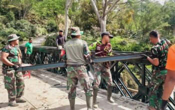 Pembangunan Jembatan Bailey Lukup Sabun Barat Capai 80 Persen, Percepat Akses Enam Desa di Kute Panang