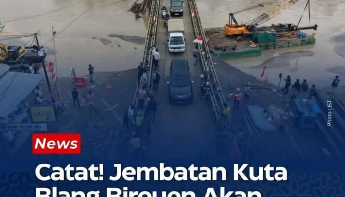 Rekayasa Lalu Lintas Mudik Lebaran 2026, Jembatan Bailey Kuta Blang Bireuen Berlaku One Way Mulai 13 Maret